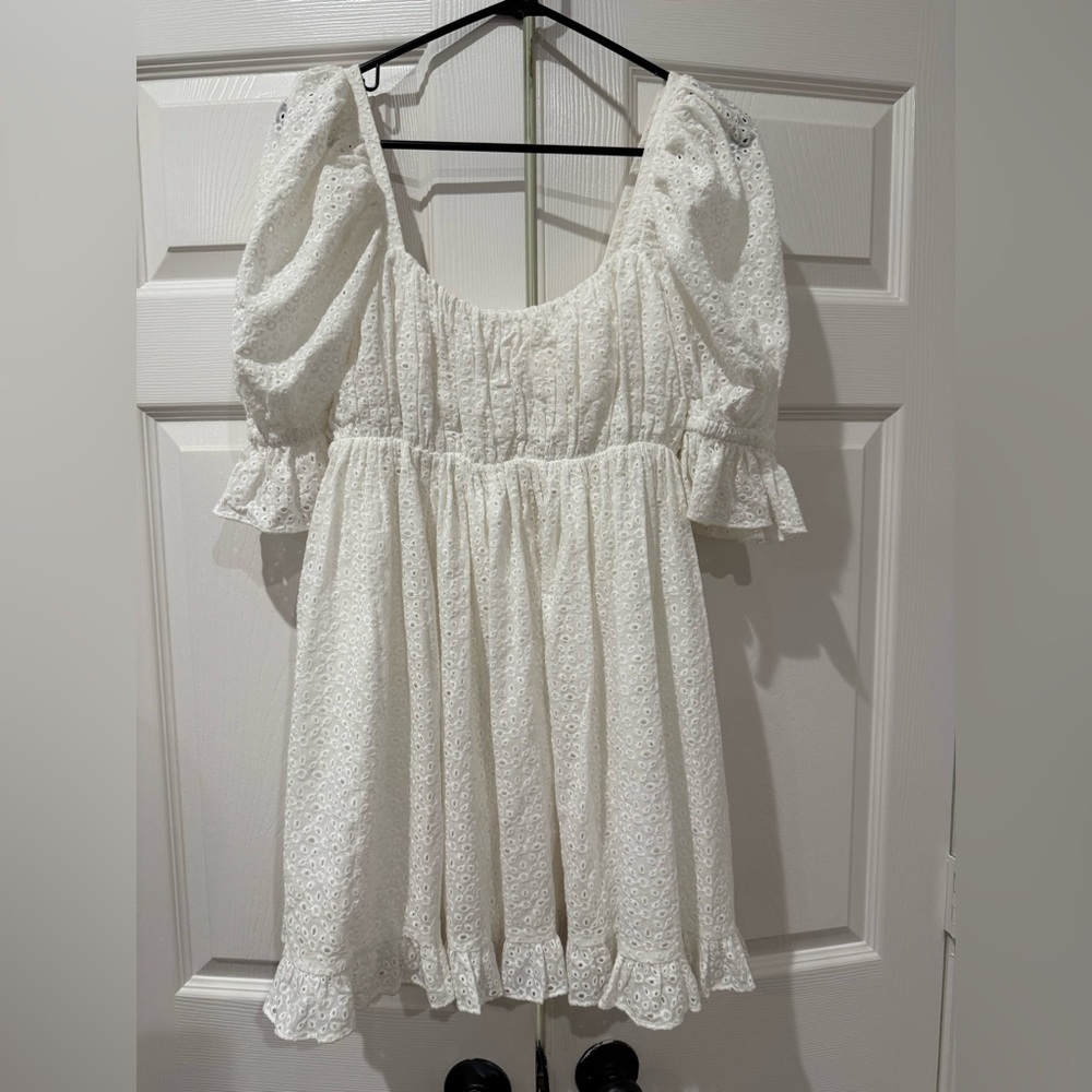 Buddy love white eyelet dress size small